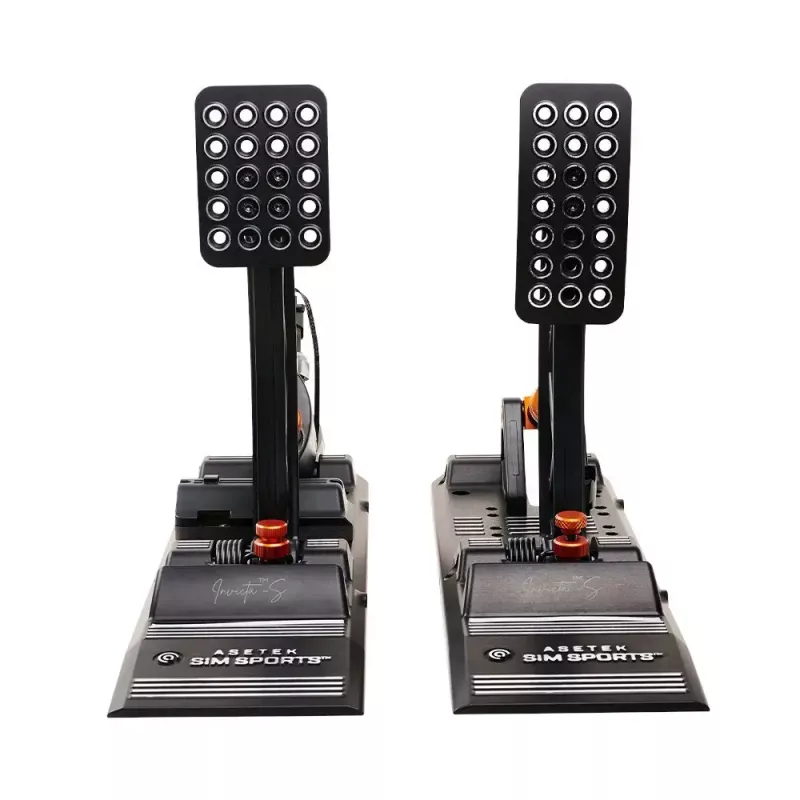 Asetek Invicta S Sim-Racing Gas- und Bremspedalset — Modell 40-010-0010006