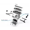 Wasserkühlblock Alphacool Core 1 Carbon Messing Kupfer Nickel Schwarz 72mm