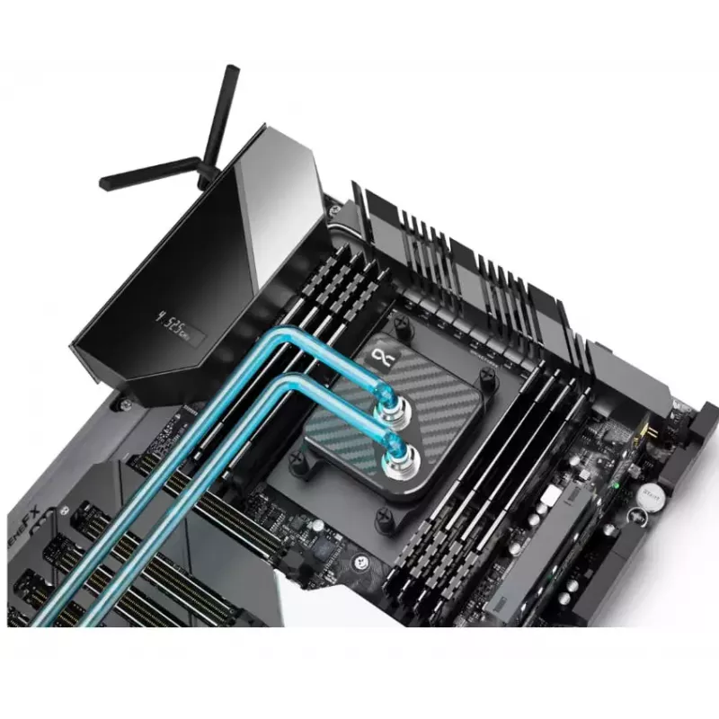 Wasserkühlblock Alphacool Core 1 Carbon Messing Kupfer Nickel Schwarz 72mm