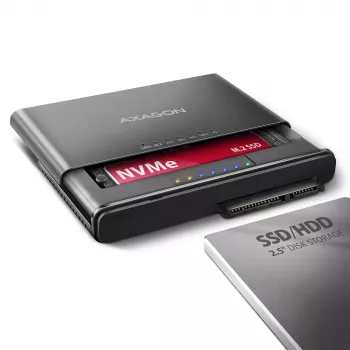 Clone Master USB-C Axagon ADSA-CC NVMe M.2 SSD & SATA HDD