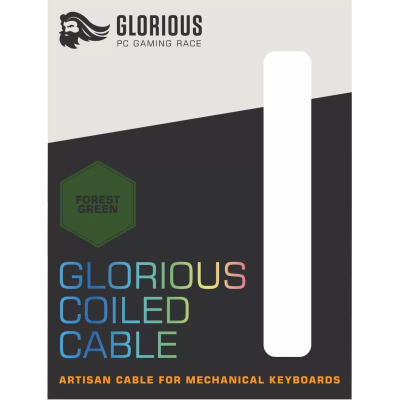 Glorious Gaming Coiled Grün 1.37 m