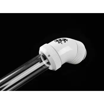 BitsPower BP-DWE45RML Flüssigkeitskühlungszubehör — Messing Nickel Weiß, 1/4 Zoll Gewinde