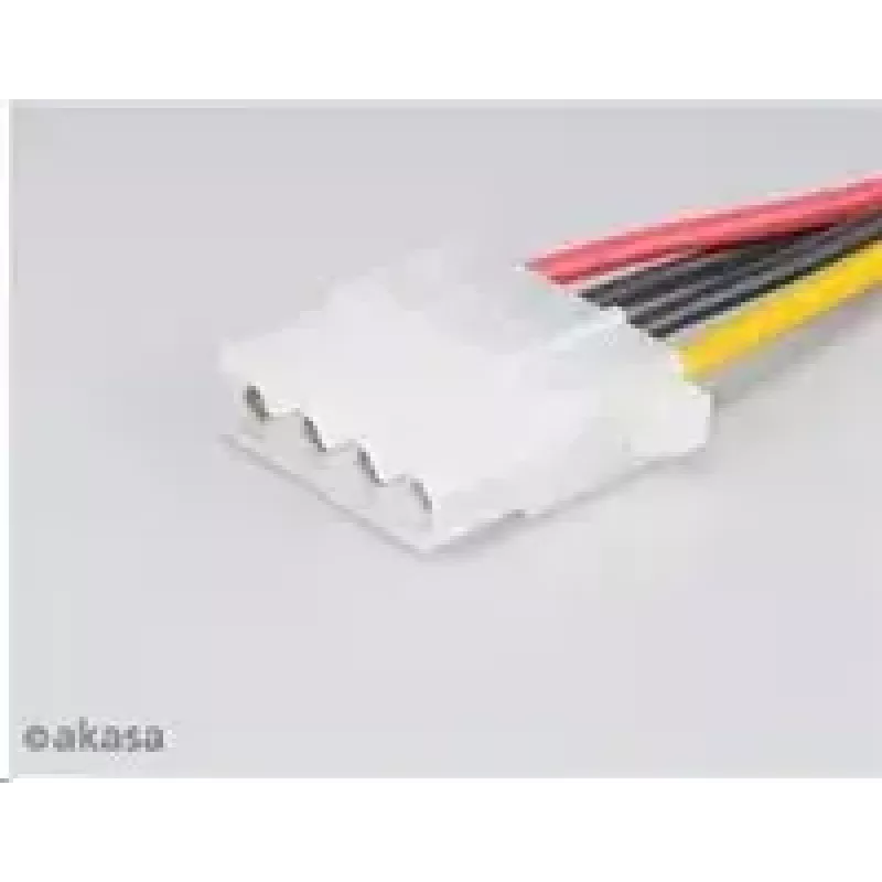 Akasa SATA auf 4‑Pol Molex Adapter AK‑CBPW03‑KT02 15 cm Kabel, 2er‑Pack