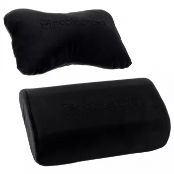 Sitzkissen-Set noblechairs NBL-SP-PST-002 — 2-teiliges schwarzes Sitz- und Lordosenstützkissen