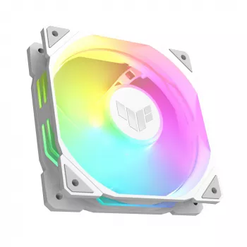 ASUS TUF GAMING TR120 ARGB REVERSE 120 mm 2000 RPM Weiß, Hydrauliklager, 76.3 CFM