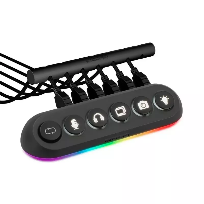 Streamplify HUB DECK 5 Schwarz USB 2.0 USB 3.0 24W 1.8m