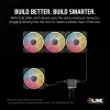 Corsair iCUE LINK LX140-R RGB Lüfter 14 cm Schwarz 2000 U/min 3,55 mmH2O