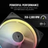 Corsair iCUE LINK LX140-R RGB Lüfter 14 cm Schwarz 2000 U/min 3,55 mmH2O