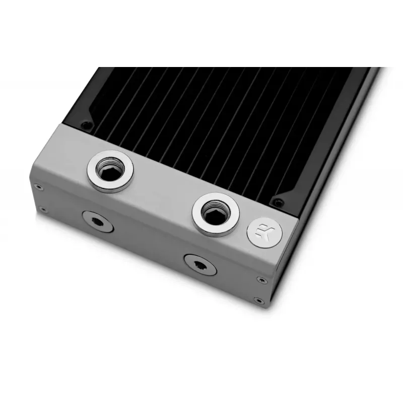 Radiator EK Water Blocks Messing Kupfer Edelstahl Schwarz 130 mm