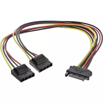 InLine SATA Power Y-Kabel 1 IN zwei OUT, 0,03m