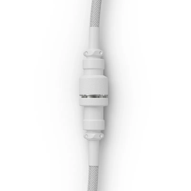 Coiled USB-Kabel GLORIOUS GMMK Ghost White (GLO-KB-ACC-CBL-COIL-GWHT) – Spiralkabel, Ghost White