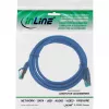 InLine Patchkabel S/FTP PiMF Cat.6A halogenfrei 500MHz blau 0,5m