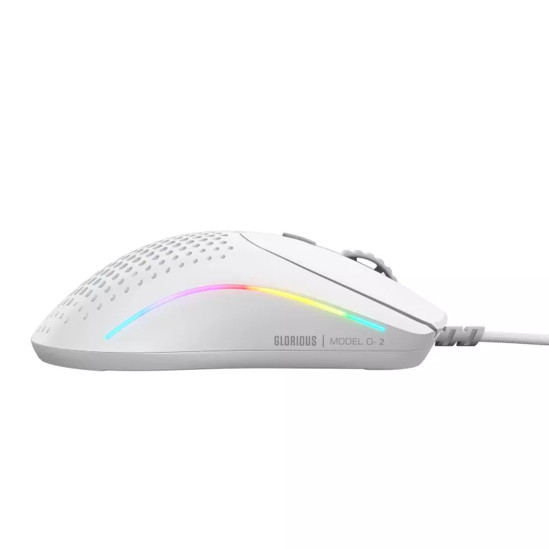 Glorious Gaming Glorious Model O 2 Mini - Mattweiß, Rechtshänder, Optisch, USB Typ-A, 26000 DPI, Weiß
