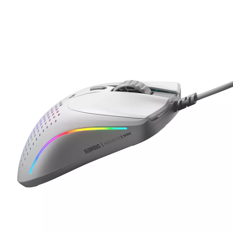 Glorious Gaming Glorious Model O 2 Mini - Mattweiß, Rechtshänder, Optisch, USB Typ-A, 26000 DPI, Weiß