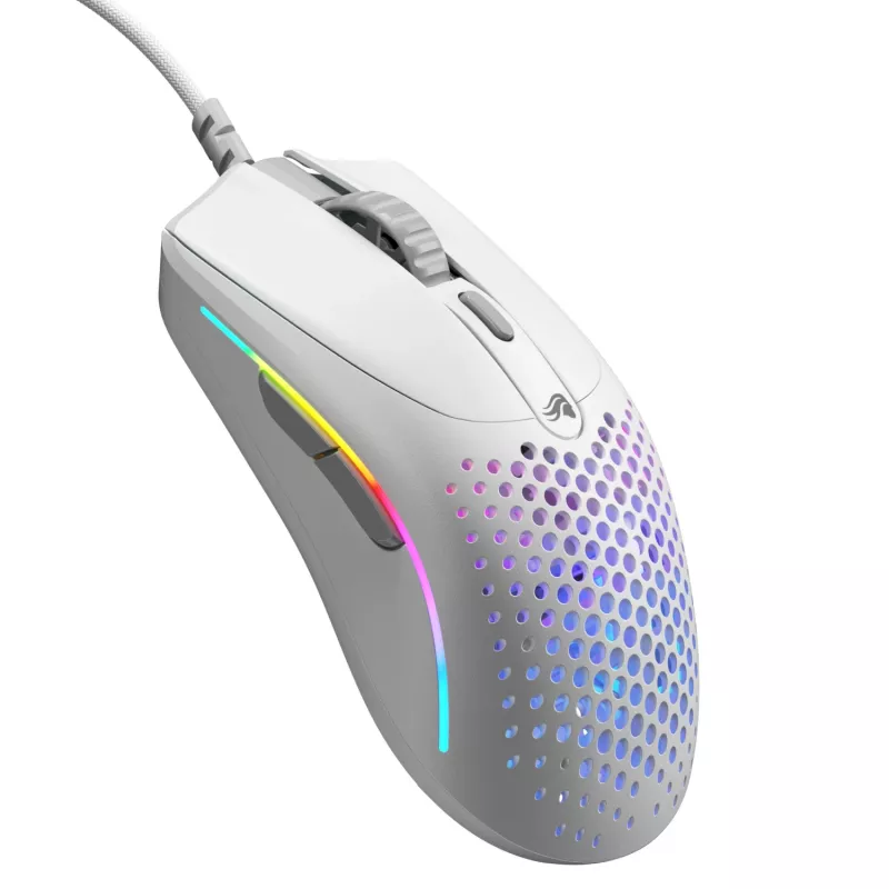 Glorious Gaming Glorious Model O 2 Mini - Mattweiß, Rechtshänder, Optisch, USB Typ-A, 26000 DPI, Weiß