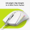 Glorious Gaming Glorious Model O 2 Mini - Mattweiß, Rechtshänder, Optisch, USB Typ-A, 26000 DPI, Weiß
