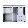 PC-Gehäuse SILVERSTONE Grandia GD05 HTPC Schwarz – Mini‑ITX/DTX/Micro‑ATX, 2×3,5 Zoll + 2×2,5 Zoll, 1×5,25 Zoll, 3×120 mm Seitenlüfter, USB 3.0