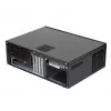PC-Gehäuse SILVERSTONE Grandia GD05 HTPC Schwarz – Mini‑ITX/DTX/Micro‑ATX, 2×3,5 Zoll + 2×2,5 Zoll, 1×5,25 Zoll, 3×120 mm Seitenlüfter, USB 3.0
