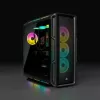 CORSAIR Mid-Tower ATX PC-Gehäuse – iCUE 5000T – RGB Tempered Glass – Schwarz