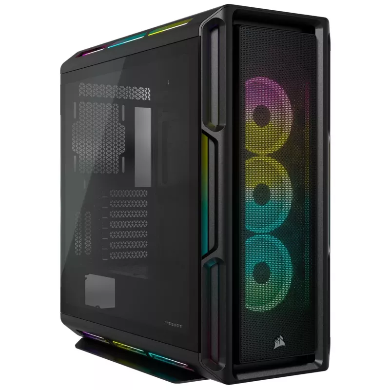 CORSAIR Mid-Tower ATX PC-Gehäuse – iCUE 5000T – RGB Tempered Glass – Schwarz