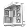 PC-Gehäuse ASUS TUF GAMING GT502 Horizon TG ARGB Weiß — Midi Tower, ATX, gehärtetes Glas, 4×3,5-Zoll-Einschübe, max. GPU 400 mm