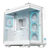 PC-Gehäuse ASUS TUF GAMING GT502 Horizon TG ARGB Weiß — Midi Tower, ATX, gehärtetes Glas, 4×3,5-Zoll-Einschübe, max. GPU 400 mm