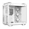 PC-Gehäuse ASUS TUF GAMING GT502 Horizon TG ARGB Weiß — Midi Tower, ATX, gehärtetes Glas, 4×3,5-Zoll-Einschübe, max. GPU 400 mm