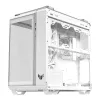 PC-Gehäuse ASUS TUF GAMING GT502 Horizon TG ARGB Weiß — Midi Tower, ATX, gehärtetes Glas, 4×3,5-Zoll-Einschübe, max. GPU 400 mm