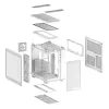 PC-Gehäuse ASUS TUF GAMING GT502 Horizon TG ARGB Weiß — Midi Tower, ATX, gehärtetes Glas, 4×3,5-Zoll-Einschübe, max. GPU 400 mm