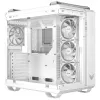 PC-Gehäuse ASUS TUF GAMING GT502 Horizon TG ARGB Weiß — Midi Tower, ATX, gehärtetes Glas, 4×3,5-Zoll-Einschübe, max. GPU 400 mm