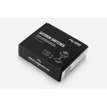 Glorious Gaming Gateron Schwarz Switches - Linear Silent, Schwarz, 120 Stück, Gateron, Glorious PC Gaming Race GMMK, China