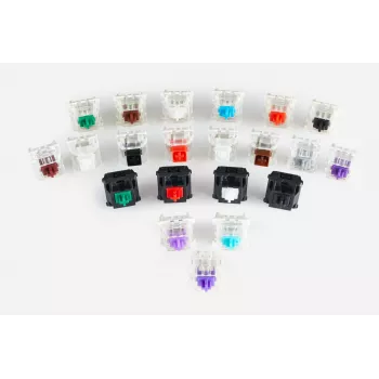 Glorious Gaming Gateron Schwarz Switches - Linear Silent, Schwarz, 120 Stück, Gateron, Glorious PC Gaming Race GMMK, China