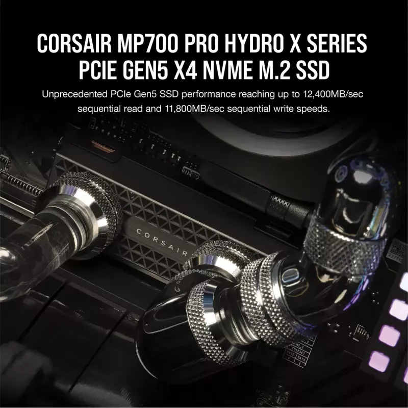 SSD disk Corsair 2 TB M.2 PCI Express 5.0 MP700 PRO Hydro X