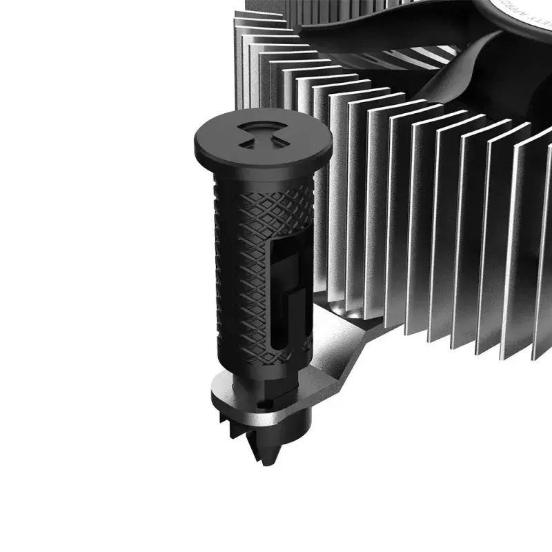Hybridkühler Akasa Intel LGA1700 Aluminium Schwarz 3,76 mmH2O Kugellager