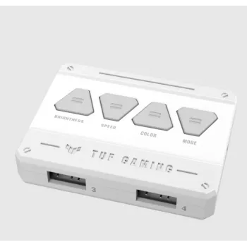 Luftkühler ASUS TUF GAMING TF120 ARGB WHITE EDITION — 3×120 mm Lüfter, 1900 U/min, 29 dB, Fernbedienung