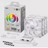 Luftkühler ASUS TUF GAMING TF120 ARGB WHITE EDITION — 3×120 mm Lüfter, 1900 U/min, 29 dB, Fernbedienung