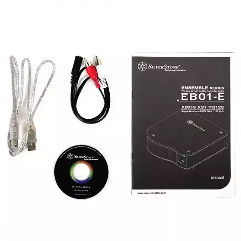 Audio Interface Silverstone EB01-E Silber