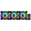 Aerocool Saturn 12F Pro ARGB Gehäuselüfter, 3er-Pack inkl. Controller, 120 mm