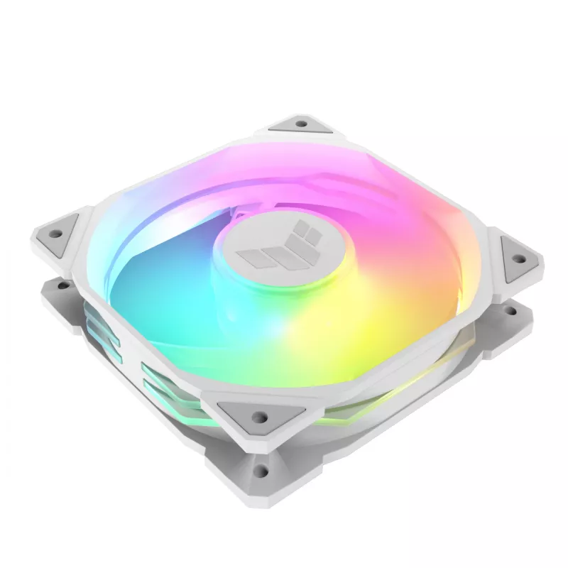 ASUS TUF GAMING TR120 ARGB 1er-Pack Weiß Computergehäuse Luftkühler 12 cm
