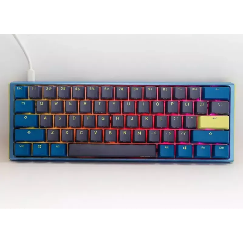 “Ducky One 3 Daybreak Mini” Tastatur, Gaming, USB, Deutsch, Schwarz, Blau, Grün