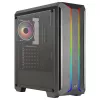 Aerocool SKYLINEV2BK PC ATX Case Dual Front Panel LED ARGB Fan ARGB 12cm Schwarz
