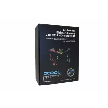 Flüssigkühler Alphacool Eisbaer Aurora 240 CPU Prozessor Schwarz
