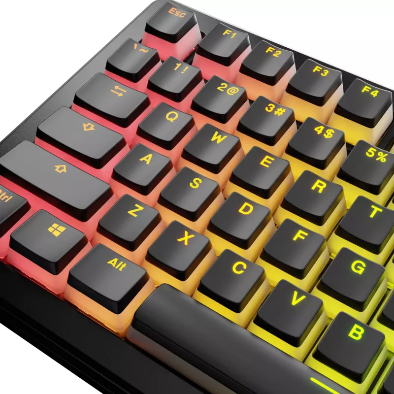 GLORIOUS GPBT Aura V3 Schwarz US RGB-Tastenkappenset