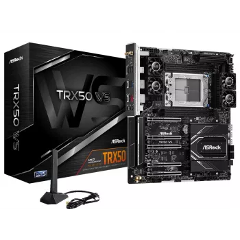 ASRock Motherboard TRX50 Ws AMD TRX50 Ryzen 4 X DDR5 7.1ch HD Audio EATX