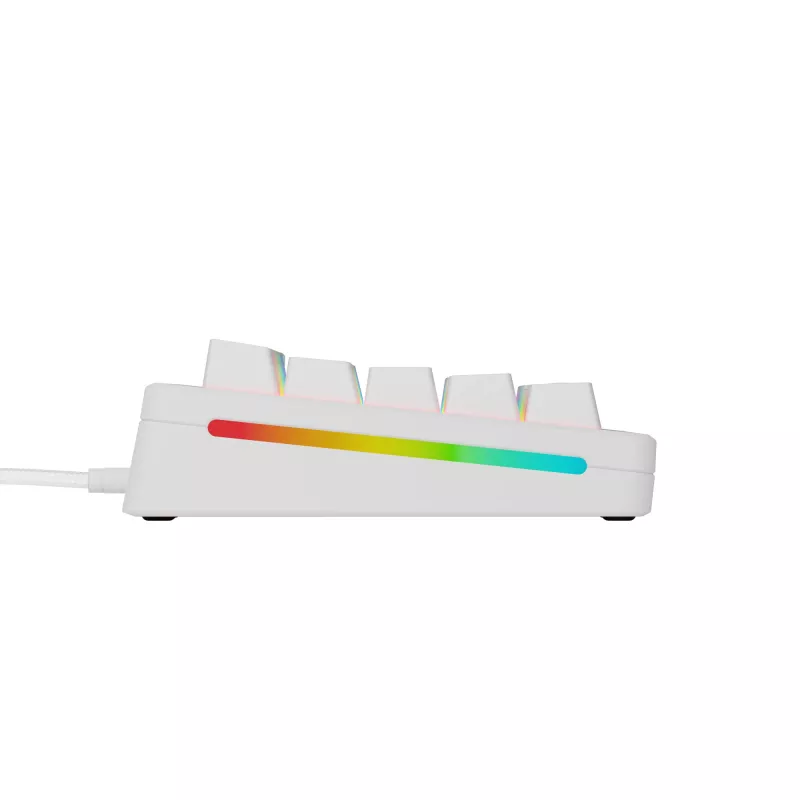 Mechanische Gaming-Tastatur GLORIOUS GMMK 3 65% Weiß — Kabelgebunden USB, RGB, QWERTY (US)