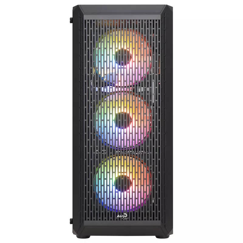 Aerocool BEAMBKV2 Gaming ATX-Gehäuse 4 Lüfter 12cm FRGB Schwarz