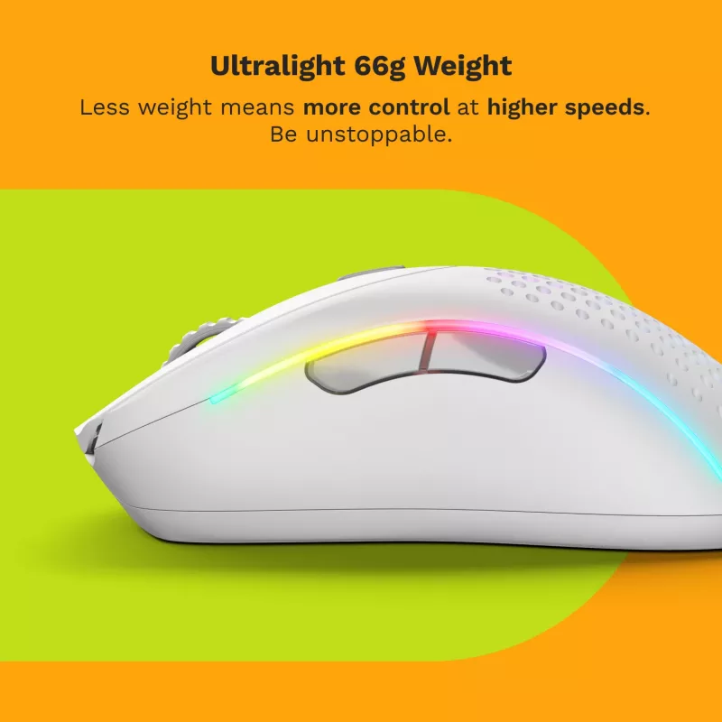 Glorious Gaming Glorious Model D 2 Wireless - Mattweiß, Rechtshänder, RF Wireless, 19000 DPI, Weiß