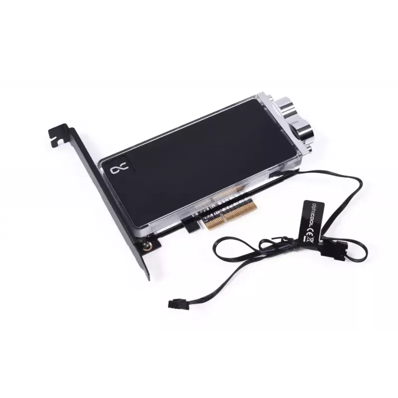 Alphacool Core M.2 NVMe PCIe 5.0 Flüssigkeitskühler mit Backplate