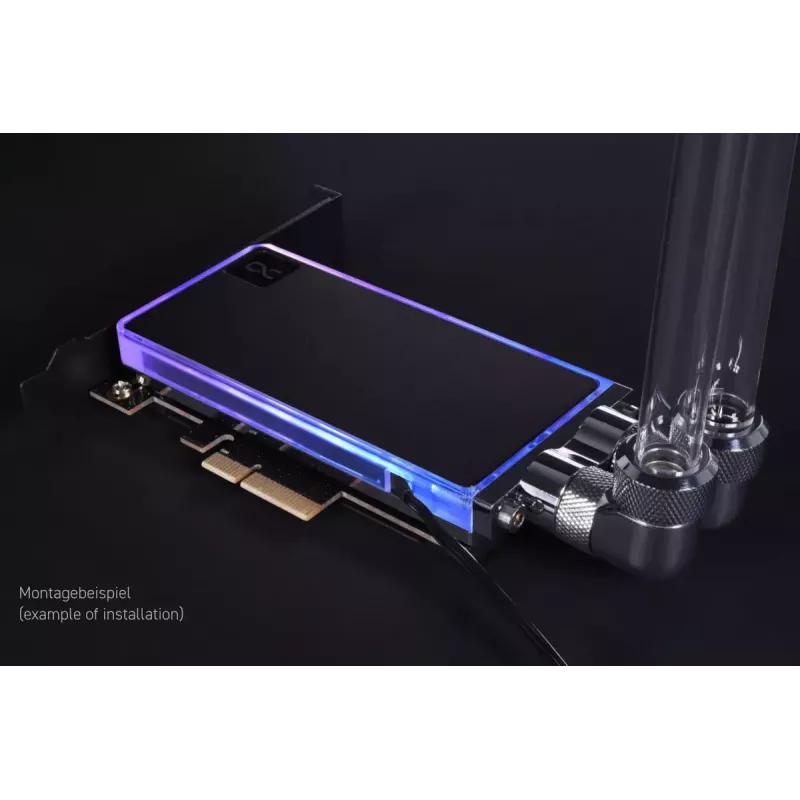 Alphacool Core M.2 NVMe PCIe 5.0 Flüssigkeitskühler mit Backplate