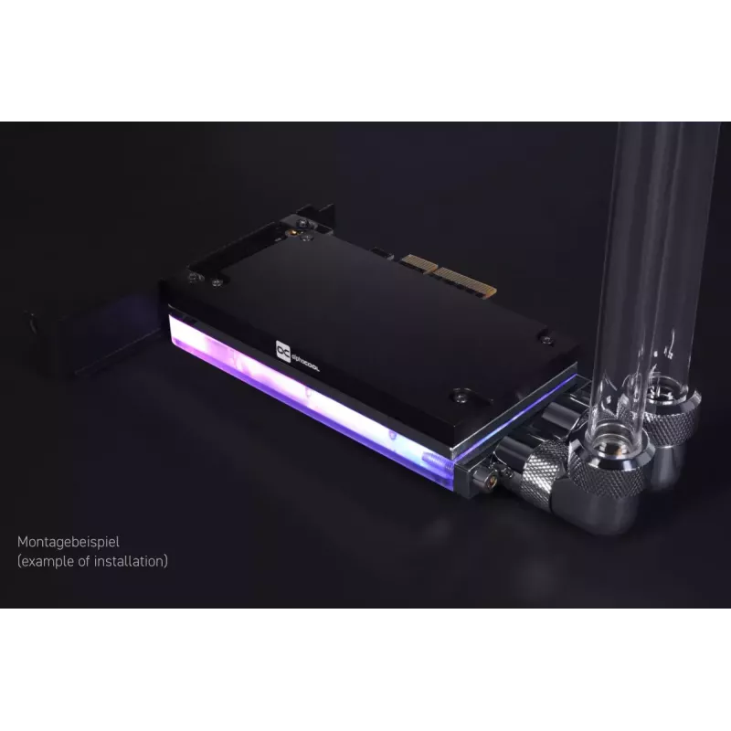 Alphacool Core M.2 NVMe PCIe 5.0 Flüssigkeitskühler mit Backplate